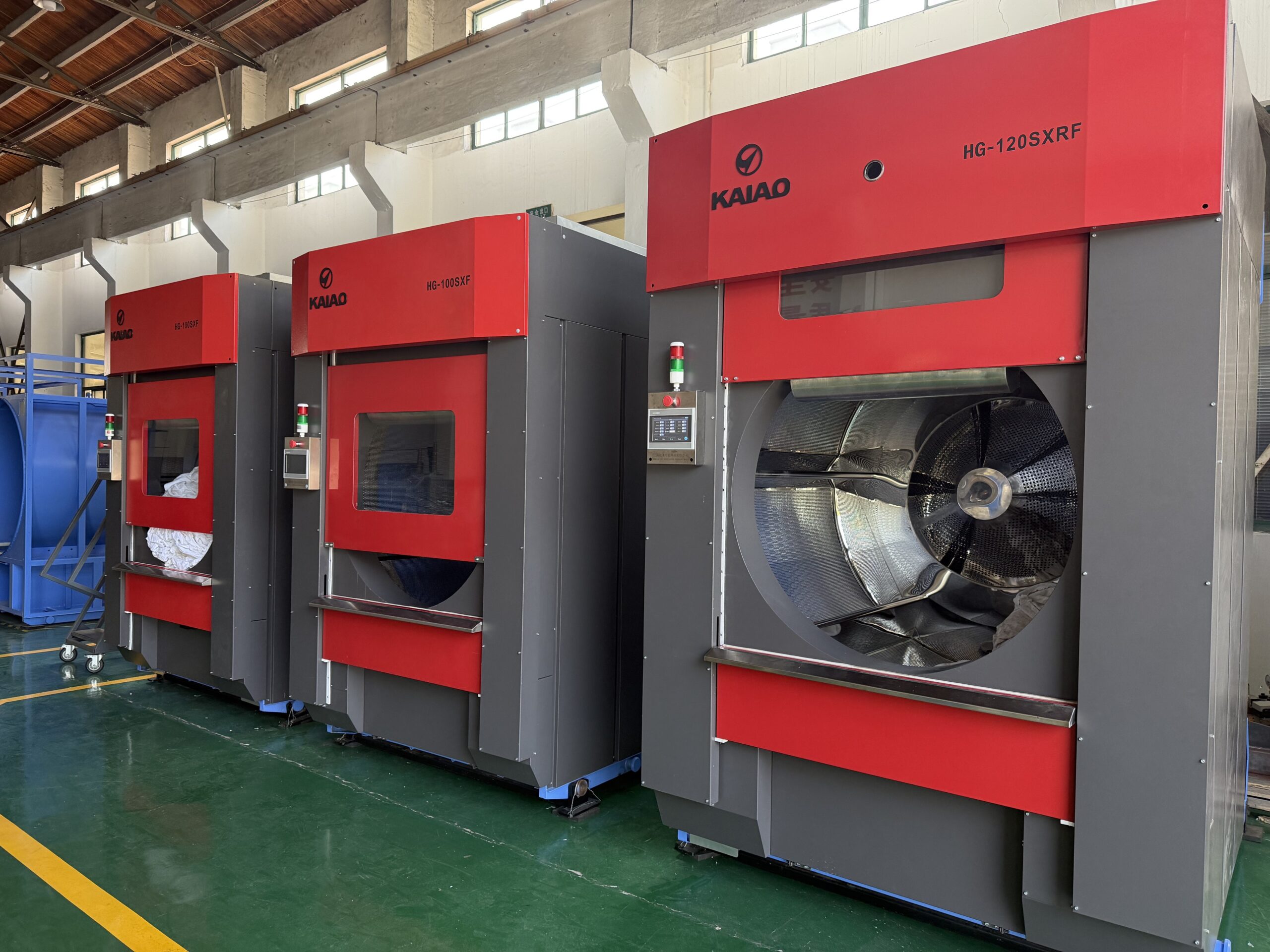 Kaiao HG-120SXRF 120kg industrial heavy duty gas dryer factory workshop